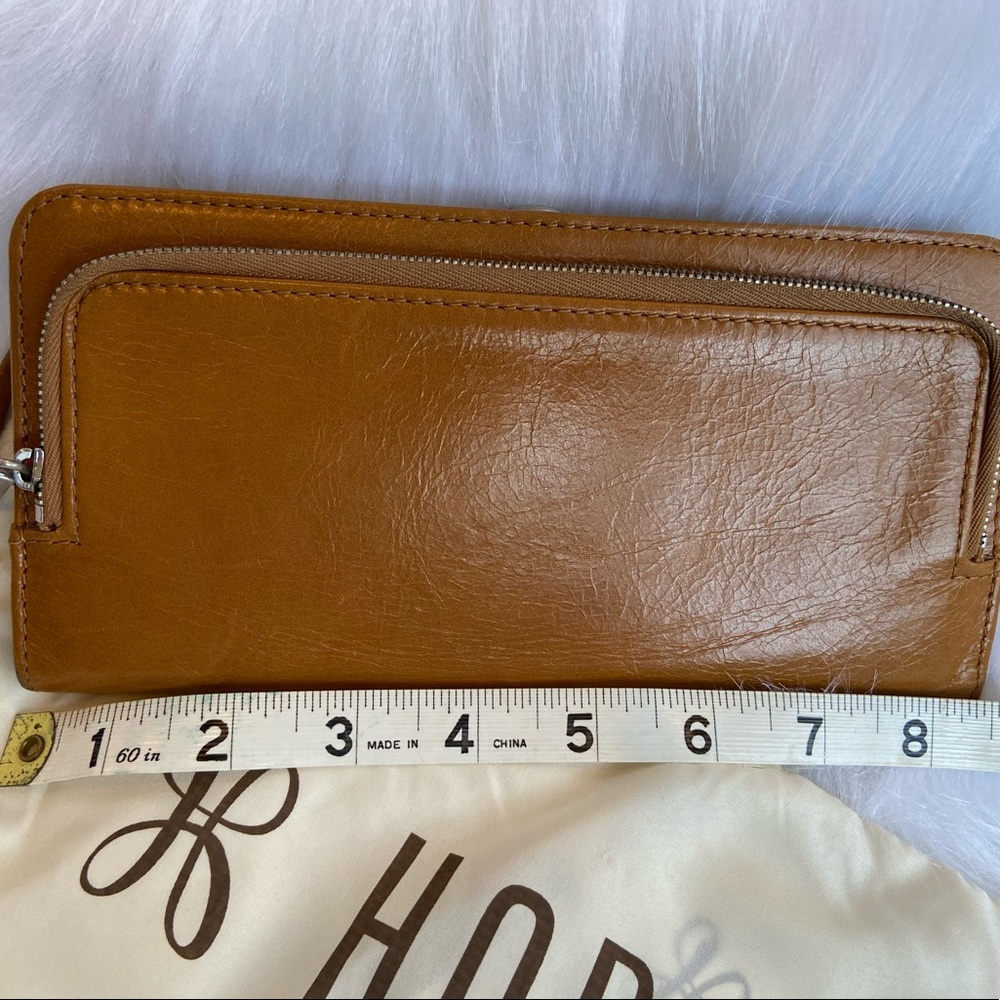 Hobo Leather Wallet New Double Zip
